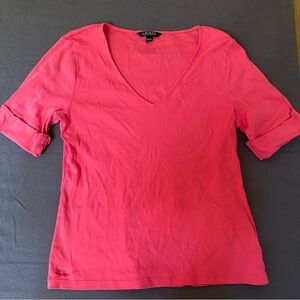 Ralph Lauren Pink/Coral 3/4 sleeves Blouse